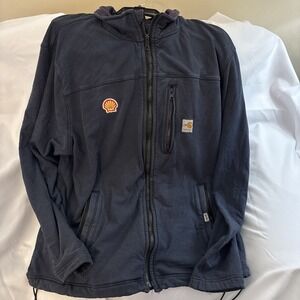 Men's Flame Resistant 2XL Navy Carhartt Hoodie / Jacket